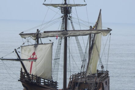 The Nao Santa Maria arrived in Ventnor!